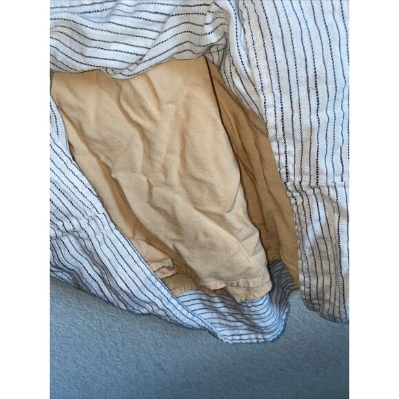 Splendid Tank dress Button Front  tie waist Large Pockets Lagen Cottage Stripe - Picture 7 of 11